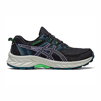 Asics GEL-Venture 9 D [1012B314-003] 女 慢跑鞋 運動 越野 路跑 寬楦 緩震 黑紫