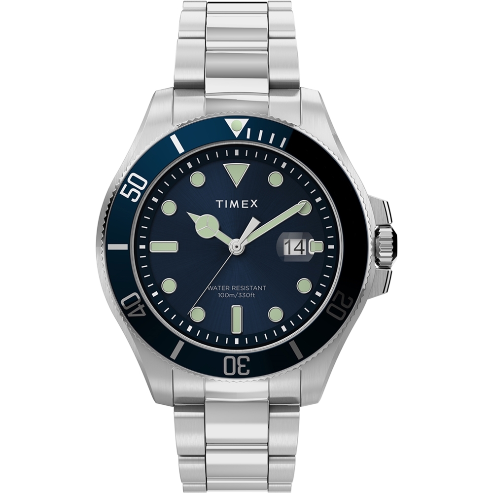 TIMEX 天美時 風格系列 經典紳士手錶 ( 深藍 / 銀 TXTW2U41900)