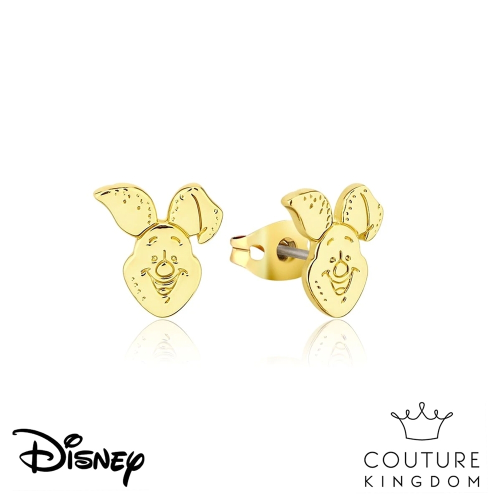 Disney Jewellery by Couture Kingdom 小熊維尼 小豬鍍14K金耳釘
