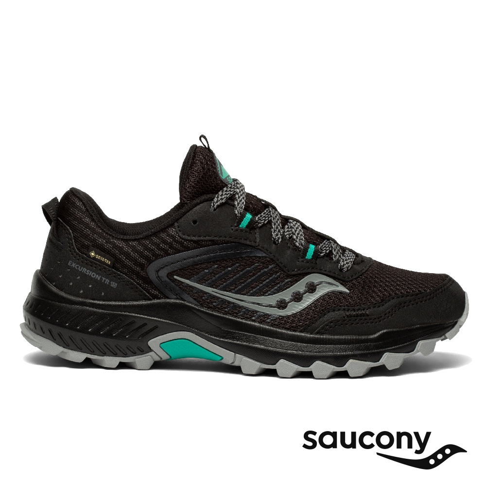 【SAUCONY 索康尼】慢跑鞋/運動鞋/休閒鞋/女鞋 原廠貨 EXCURSION TR15 GTX(黑色-SCS10673-1)