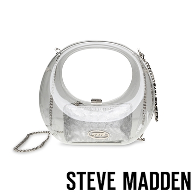STEVE MADDEN-BSHELL 透明鑽面子母包-銀色