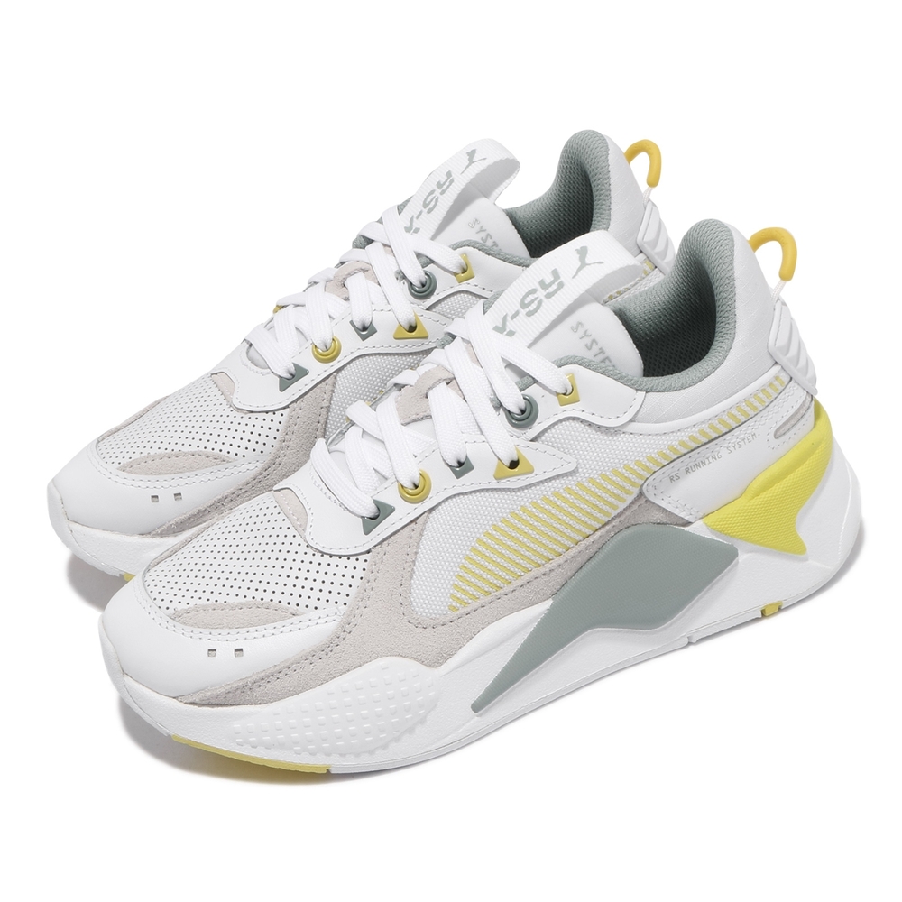 Puma 休閒鞋 RS X Colour Theory 男女鞋 海外限定 復古 老爹鞋 增高 情侶穿搭 白 黃 37092003