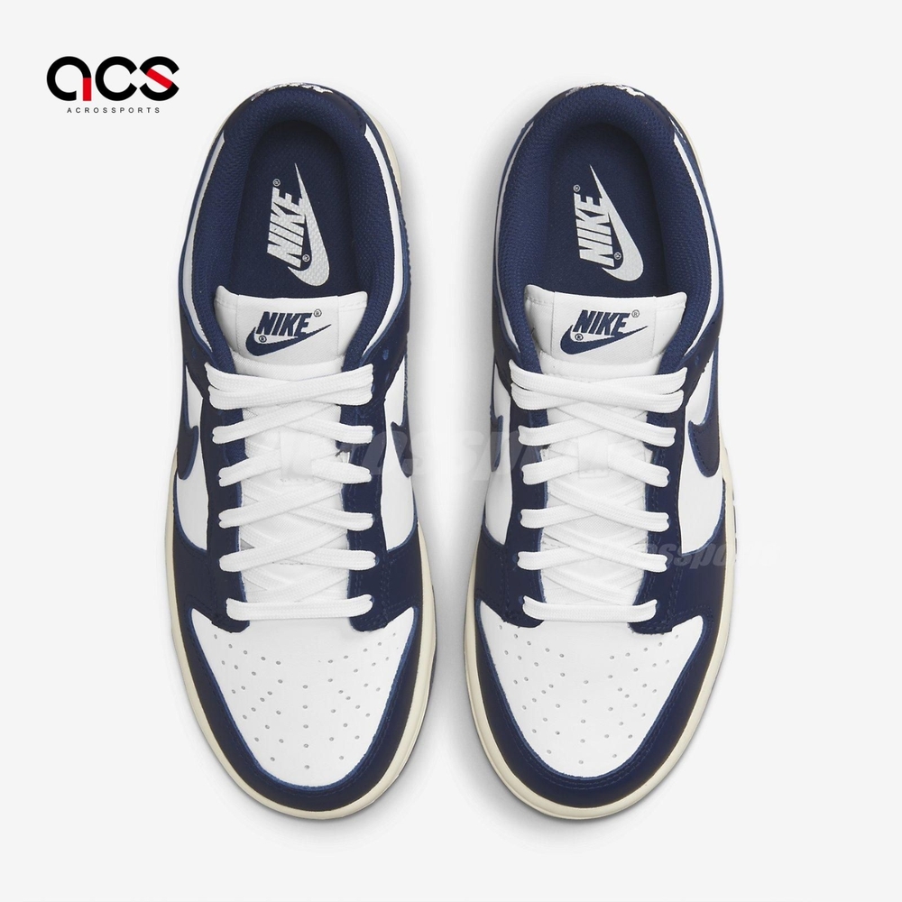 Nike 休閒鞋W Dunk Low 女鞋Vintage Navy 奶油底深藍白DD1503115