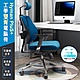 Hyman PluS+ Double-Backed 工學智慧弧形立體雙背支撐設計人體工學電腦椅/辦公椅(耐重150KG鋁合金椅腳) product thumbnail 2