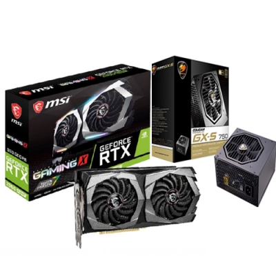 微星 RTX 2060 SUPER GAMING X+偉訓 GX-S 750W 金牌