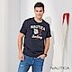 Nautica 撞色圖騰LOGO短袖T恤-深藍 product thumbnail 1