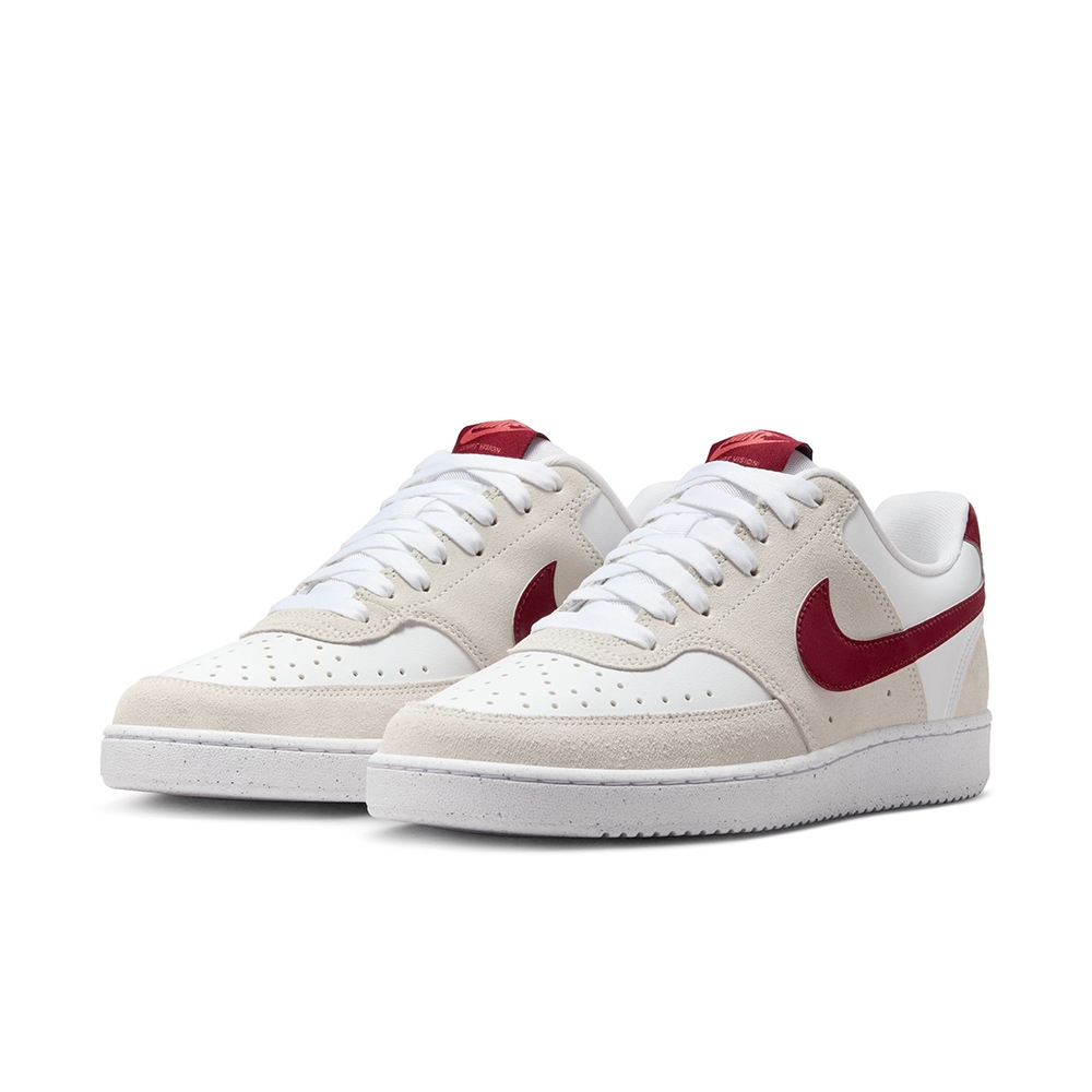 NIKE 休閒鞋 女鞋 運動鞋 W COURT VISION LO 紅 FQ7628-100