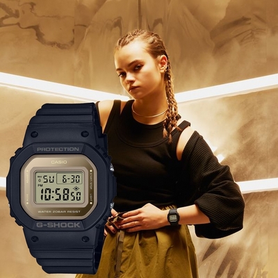 CASIO 卡西歐 G-SHOCK 優雅簡約 玻璃蒸鍍電子錶 迎春好禮 GMD-S5600-1