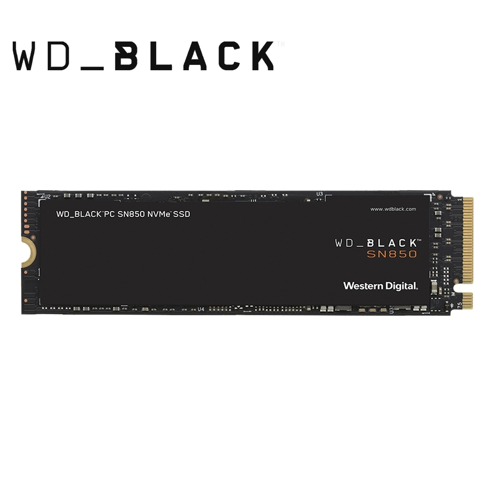WD 黑標 SN850 500GB M.2 NVMe PCIe SSD固態硬碟(WDS500G1X0E)