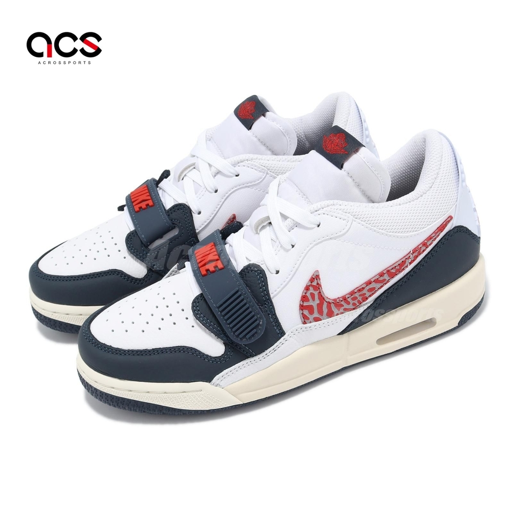 Nike 休閒鞋 Air Jordan Legacy 312 Low GS 大童鞋 女鞋 藍 紅 爆裂紋 CD9054-146