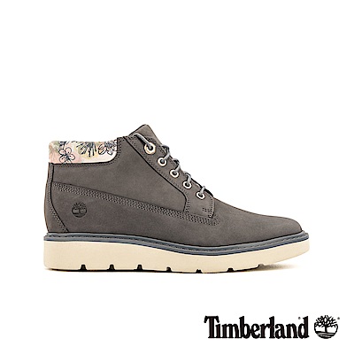 Timberland 女款中灰色磨砂革花型圖案鞋領靴|A1WAW