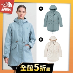 【The North Face】YAHOO人氣組合-防水透氣連帽衝鋒衣