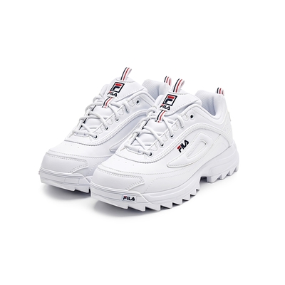 FILA DISTORTER PREMIUM 女運動老爹鞋-白 5-C130Y-125