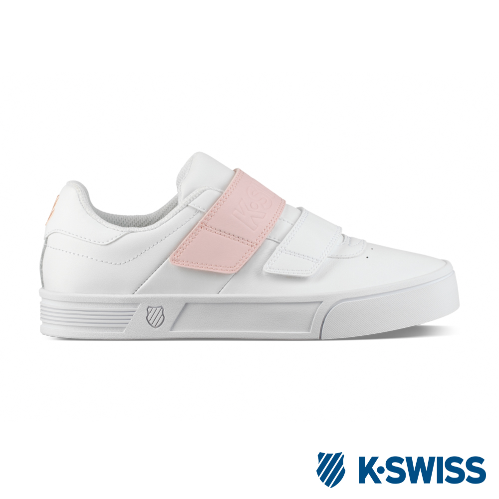 K-SWISS Court Lite Velcro時尚運動鞋-女-白/粉紅