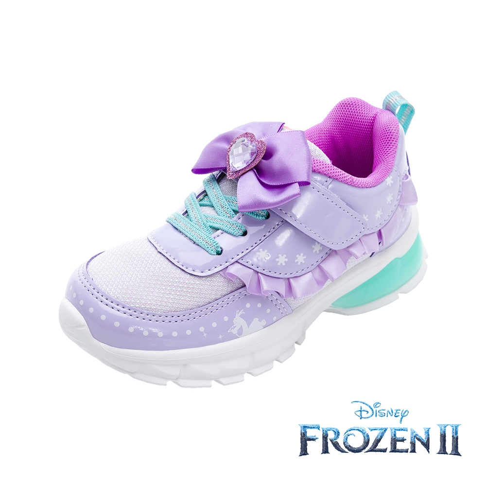 【Disney 迪士尼】冰雪奇緣 電燈運動鞋/童鞋 抗菌 輕量 透氣 緩震 正版授權(FNKX14247紫)