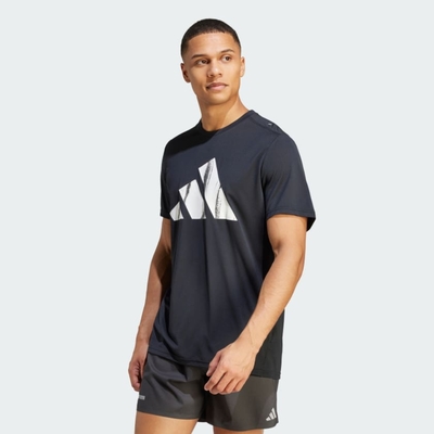 adidas 愛迪達 上衣 男款 短袖上衣 運動 RUN IT BOS TEE 黑 HZ4512