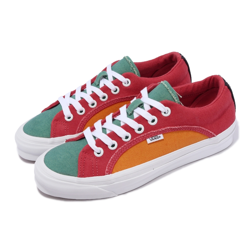 Vans 休閒鞋 OG Lampin LX Vault 紅 橘 綠 單寧 牛仔布 拼接 撞色 男鞋 女鞋 VN0A7Q4U05A