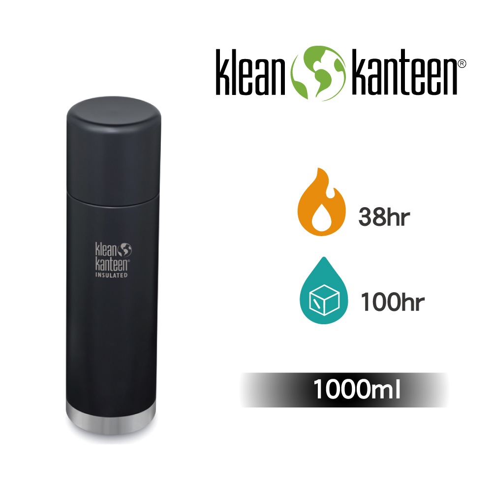 美國Klean Kanteen TKPro不鏽鋼保溫瓶-1000ml-消光黑