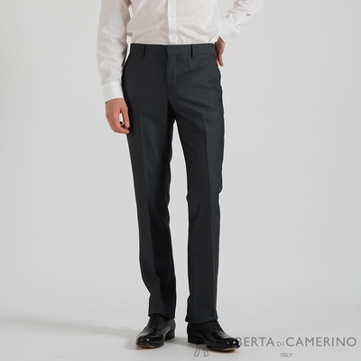 【ROBERTA諾貝達】 男裝 修飾剪裁 舒適時尚商務西褲 平口 藍灰