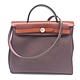 HERMES Herbag Zip 31cm手提/肩背兩用帆布包( Z刻/0G+55+6C) product thumbnail 1