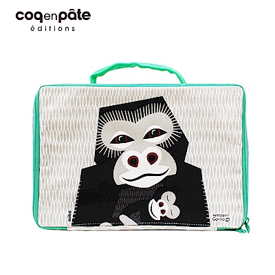 【COQENPATE】法國有機棉布包-方方兒拎出門- 大猩猩