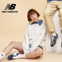 New Balance 長袖上衣_女性_牙白色