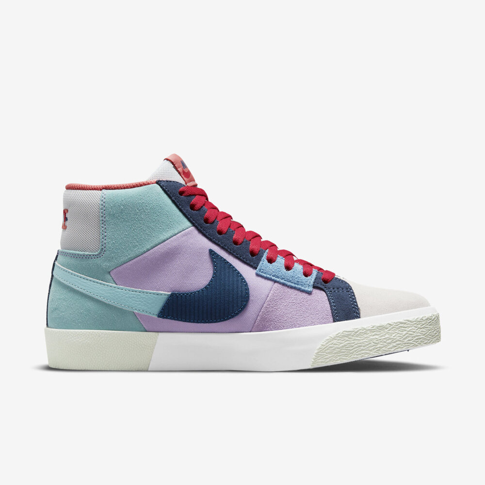 Nike SB Zoom Blazer Mid PRM [DA8854-500] 男女滑板鞋異材質氣墊避震