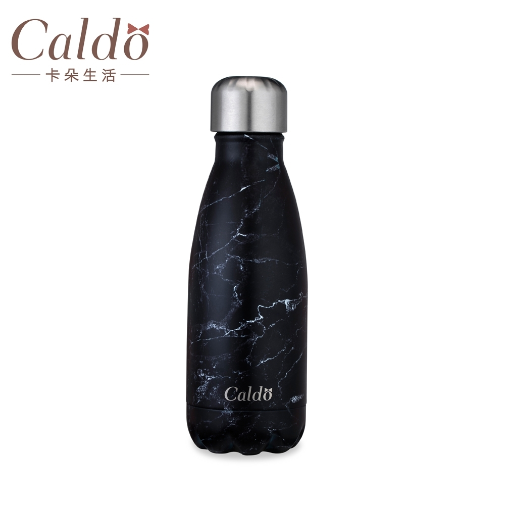 【Caldo卡朵生活】FM004大理石紋雙層不鏽鋼保溫瓶260ml(快)