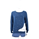 Andre Maurice 喀什米爾北極熊立體雪球藍色針織羊毛衫 product thumbnail 1
