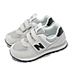 New Balance 休閒鞋 574 中童鞋 寬楦 灰 黑 麂皮 魔鬼氈 小朋友 NB 經典 PV574DMG-W product thumbnail 1