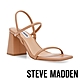 STEVE MADDEN-KOSMO 細帶方頭粗跟涼鞋-卡其色 product thumbnail 1