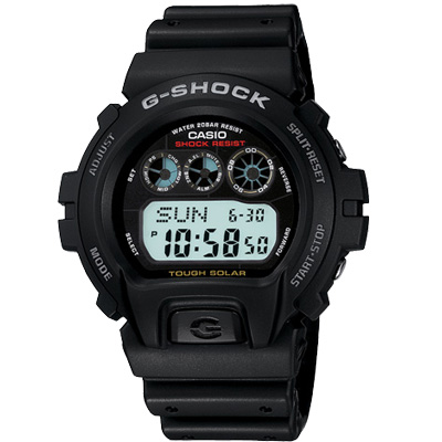 G-SHOCK 經典潮流再進化太陽能膠帶錶(G-6900-1)-黑/50mm