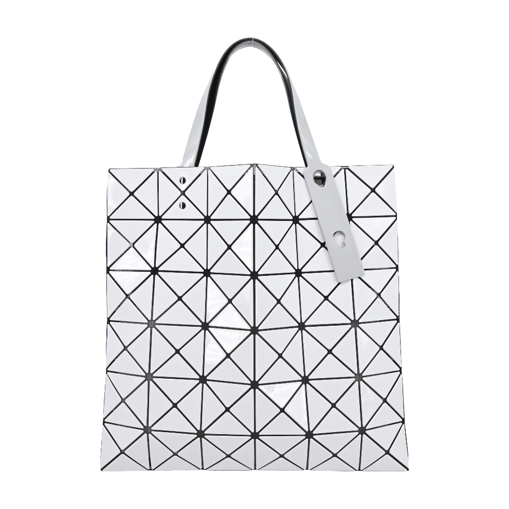 ISSEY MIYAKE 三宅一生BAOBAO LUCENT GLOSS MIX雙色6X6手提包(淺灰X灰