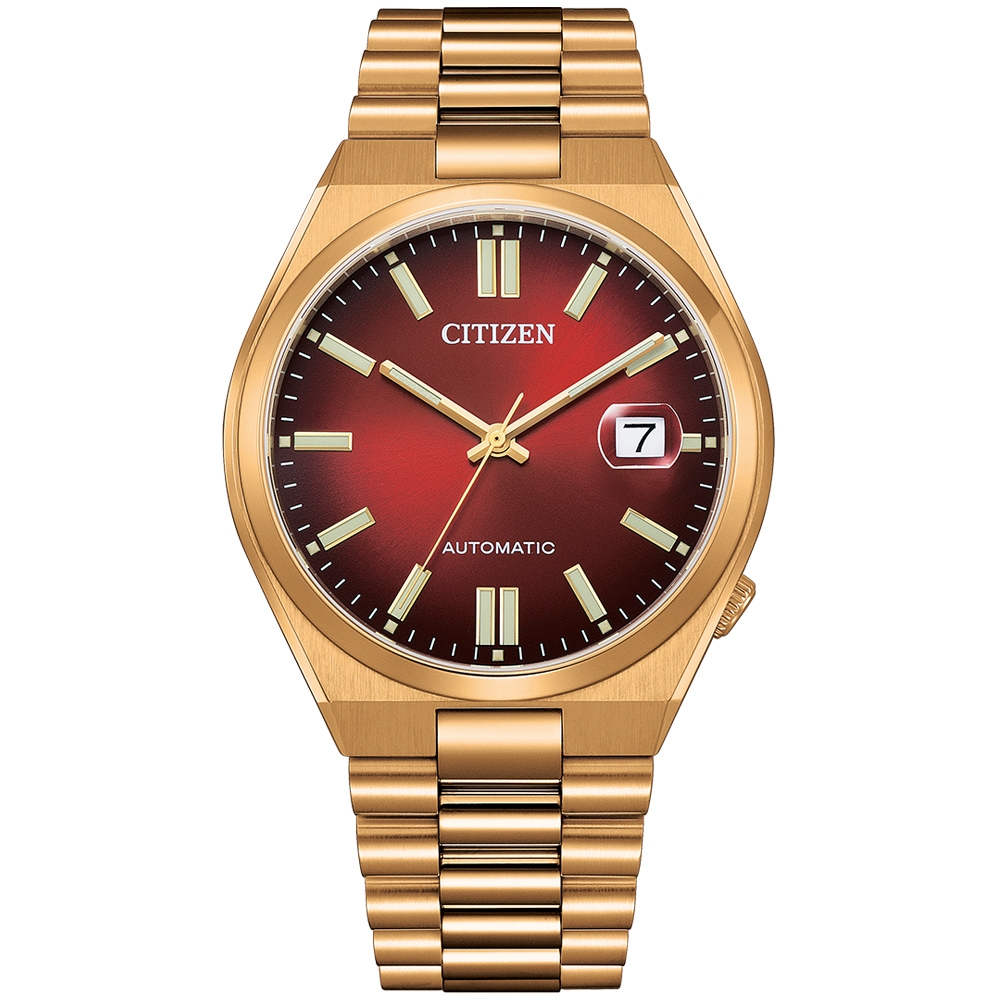 CITIZEN星辰 限量 青春撞色 自動上鍊機械錶 40mm/NJ0153-82X