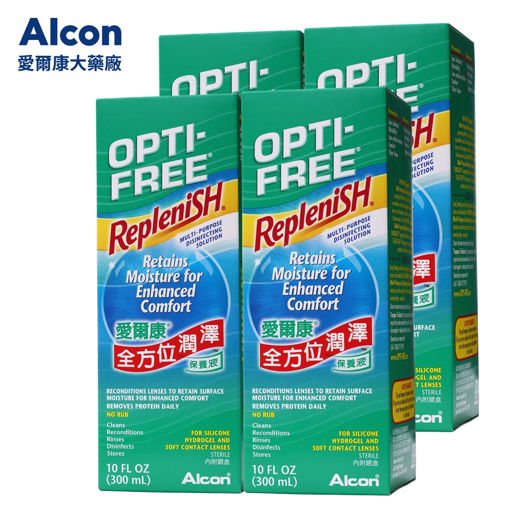 【Alcon 愛爾康】全方位潤澤保養液 300ml x4瓶組