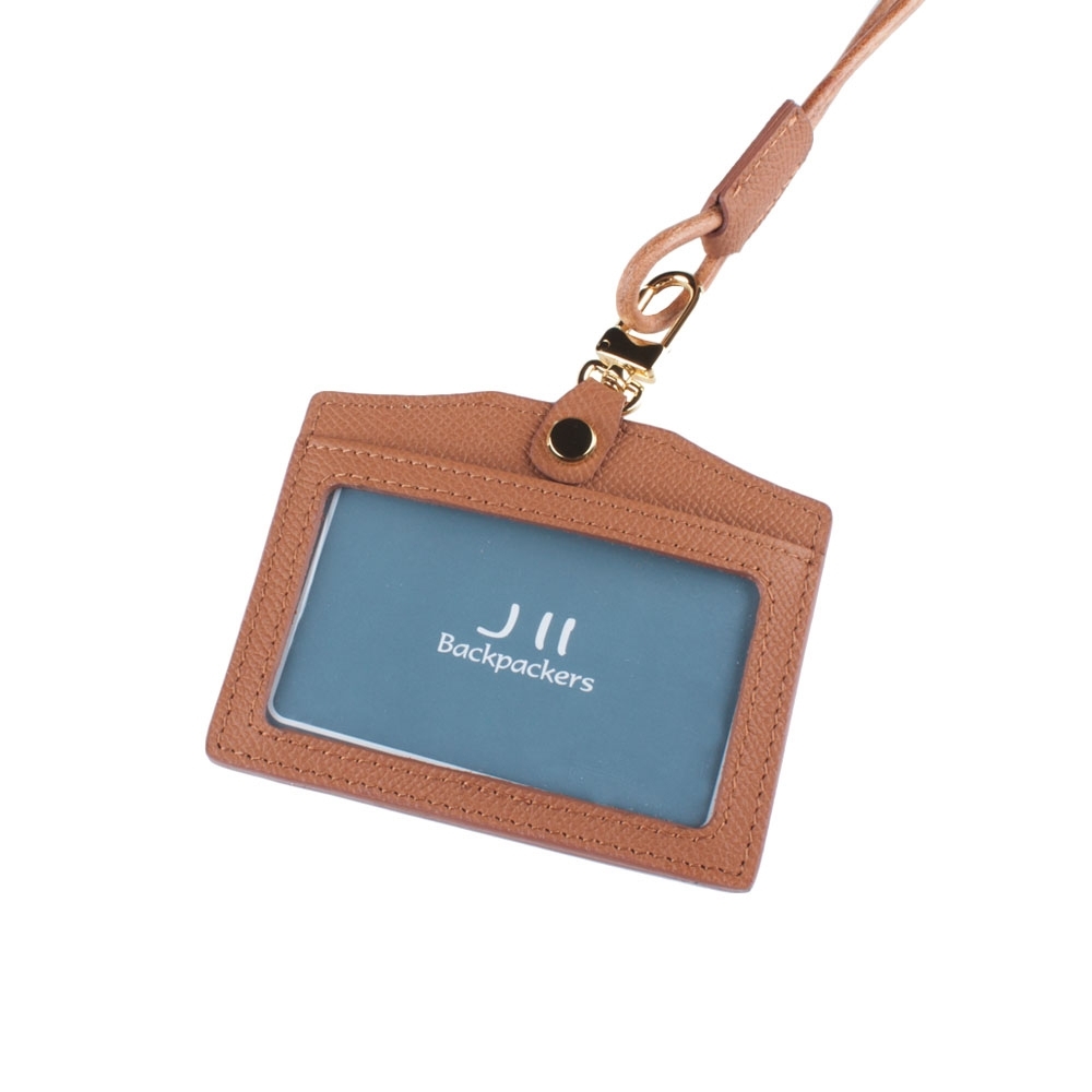 J II 粗礦牛皮橫式雙卡證件套-2102-5