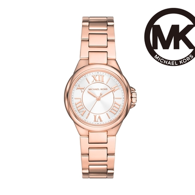 Michael Kors Camille 都會簡約仕女錶 玫瑰金不鏽鋼鍊帶 33MM MK7256