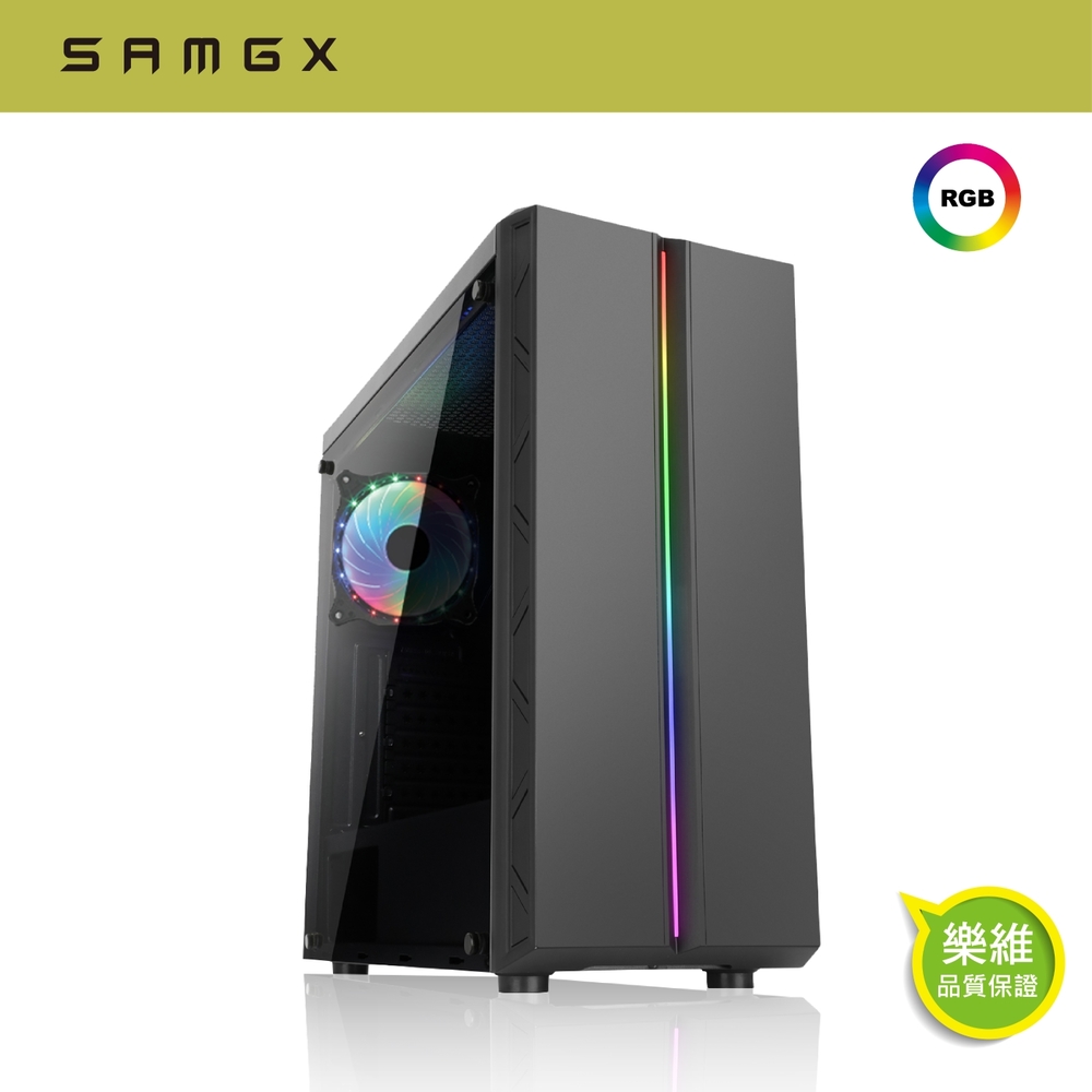 SAMGX 彩虹箭羽 RGB鋼化玻璃ATX機殼 SG-ARROW