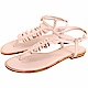 Michael Kors Bella 納帕荷葉造型雙繞繫帶夾腳涼鞋(粉裸色) product thumbnail 1