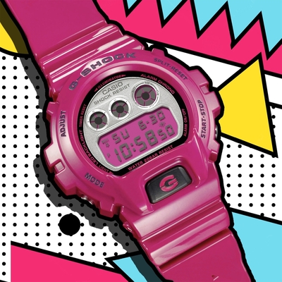 CASIO 卡西歐 G-SHOCK 復刻Crazy Colors系列 電子腕錶 禮物推薦 畢業禮物 50mm / DW-6900RCS-4