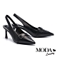 高跟鞋 MODA Luxury 極簡優雅皮帶造型羊皮後繫帶尖頭高跟鞋－黑 product thumbnail 1