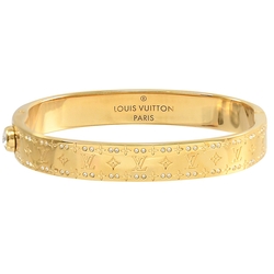 LOUIS VUITTON Empreinte Bangle Bracelet White Gold Q95629
