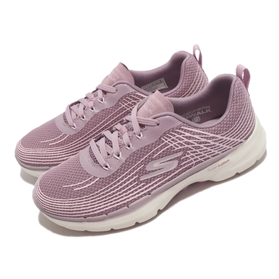 Skechers 健走鞋 Go Walk 6 女鞋 粉紫色 機能 健行 支撐 透氣鞋墊 124554MVE