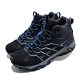 Merrell 戶外鞋 Moab FST 2 MID GTX 男鞋 登山 越野 中筒 耐磨 黃金大底 防潑水 藍 黑 ML034209 product thumbnail 2