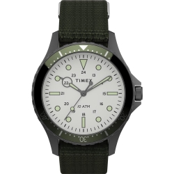 TIMEX 天美時 復刻系列 簡約復古手錶-橄欖綠 /41mm