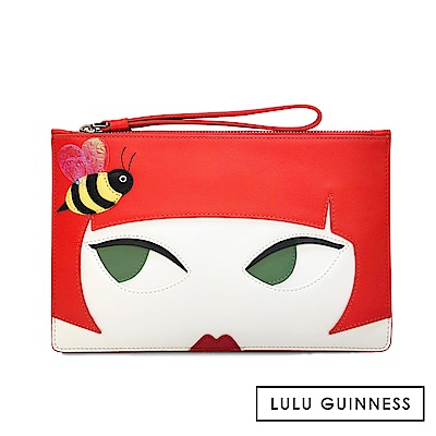 LULU GUINNESS GRACE 手拿/萬用袋 (DOLL FACE)