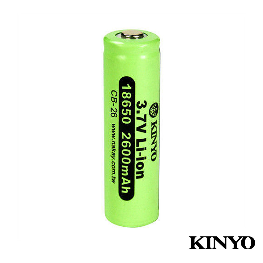 KINYO 18650充電鋰電池(CB26)