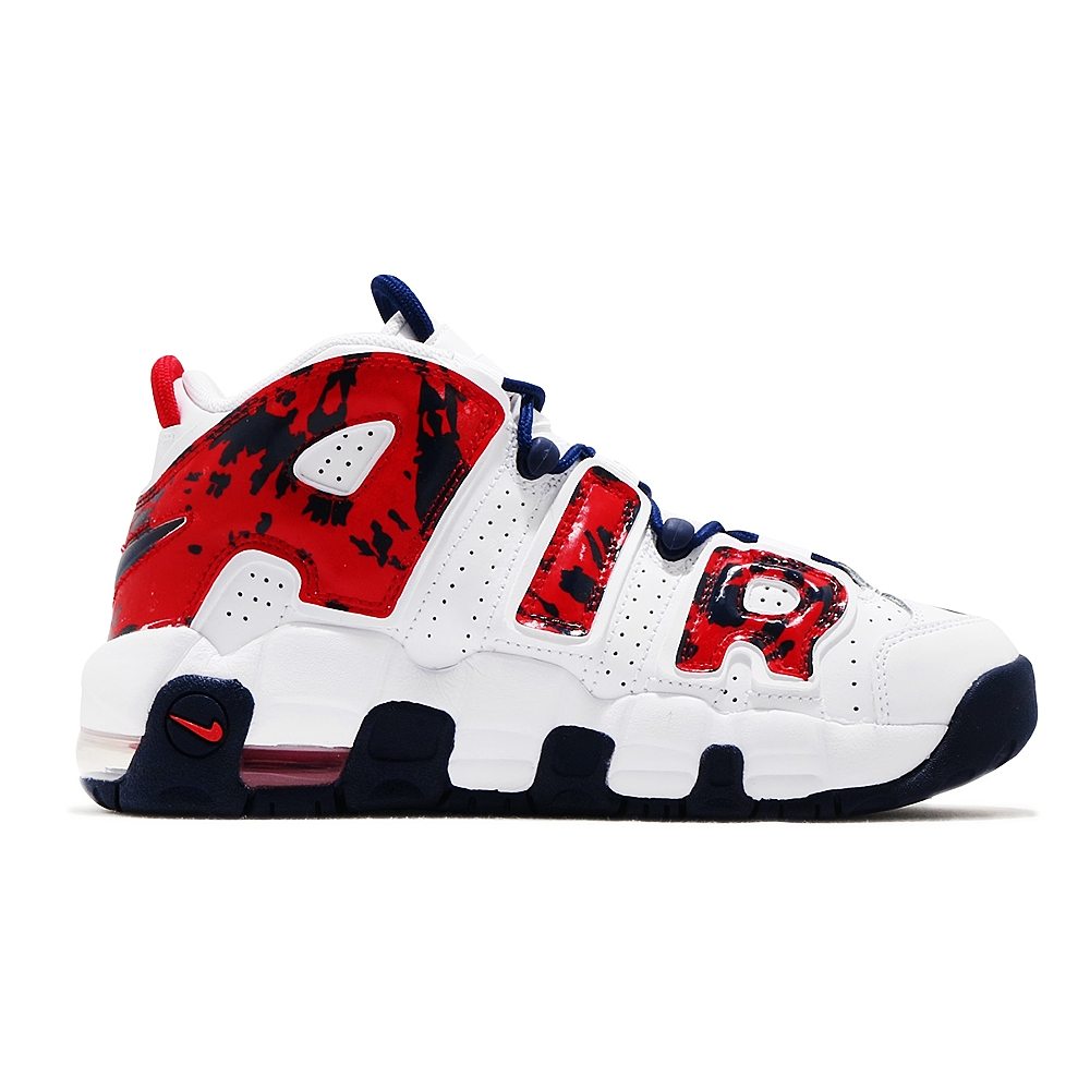 NIKE AIR MORE UPTEMPO GS 白藍紅迷彩大AIR 籃球鞋大童運動鞋CZ7885