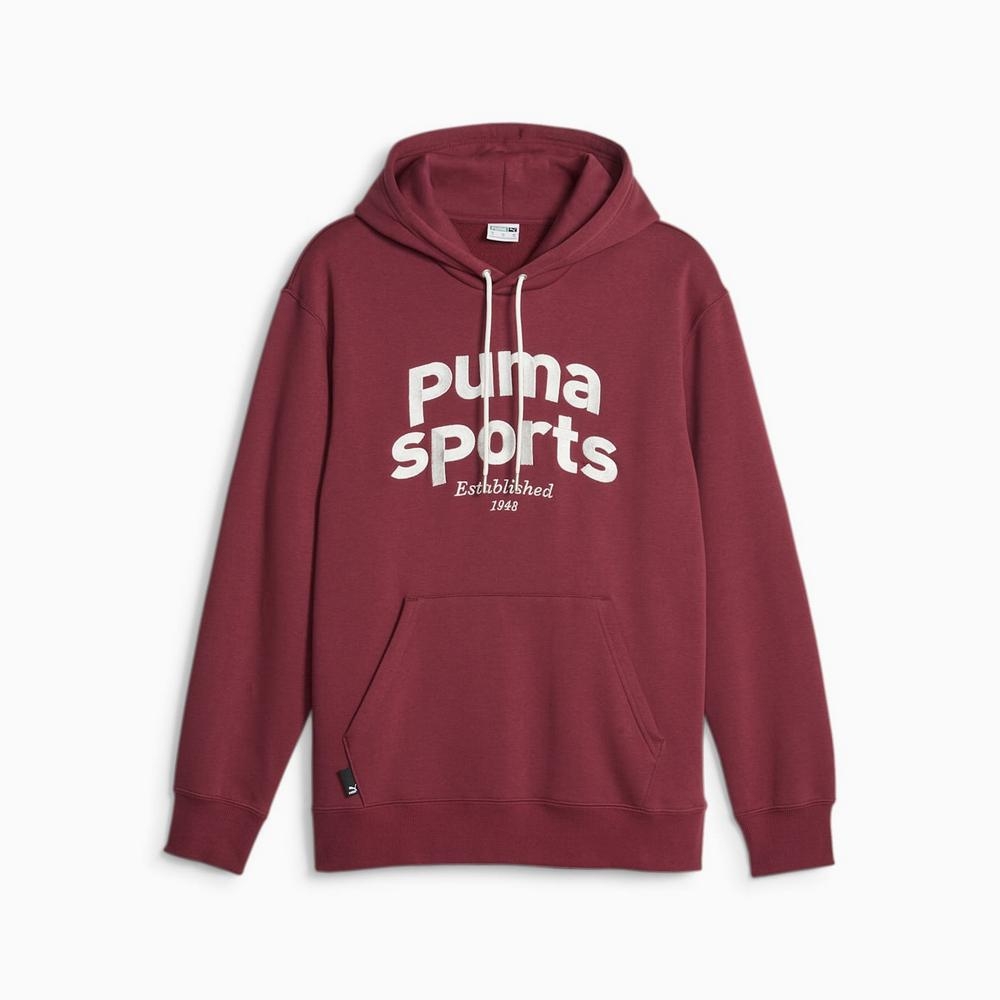 PUMA 流行系列P.Team 男連帽上衣-紅-62520622