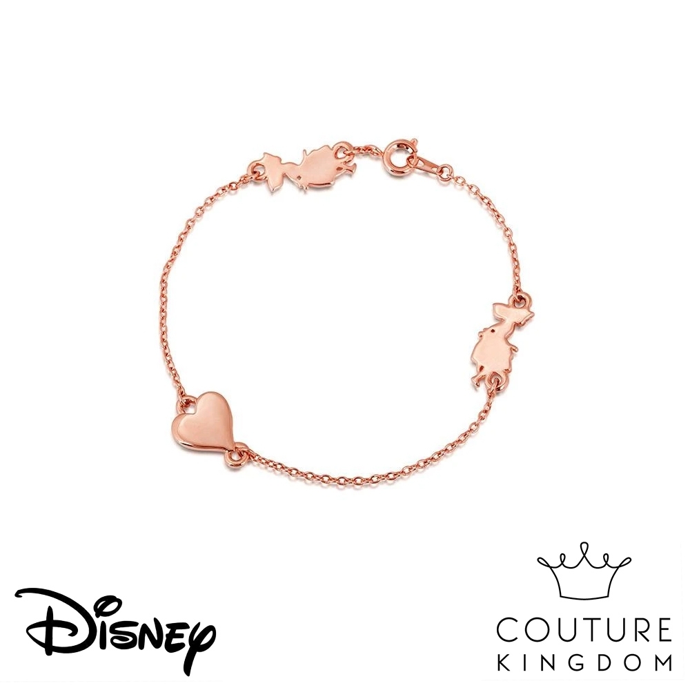 Disney Jewellery by Couture Kingdom 愛麗絲夢遊仙境愛心玫瑰金手鍊